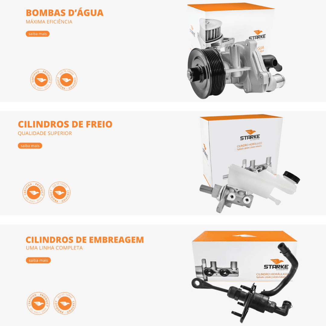 Cilindros de freio e embreagens / Bombas d'água STARKE