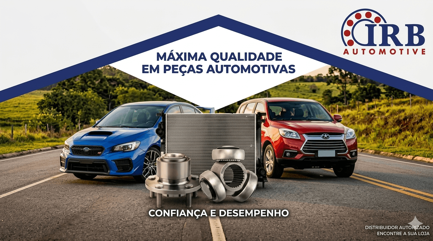 Cubos de roda, rolamentos e Radiadores IRB AUTOMOTIVE